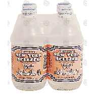 New York Seltzer Original peach soda, 4- 10 oz bottles 4-pk