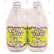 New York Seltzer Original lemon & lime soda, 4- 10 oz bottles 4-pk