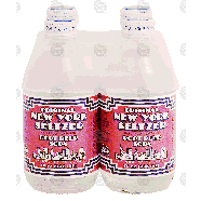 New York Seltzer Original root beer soda, 4- 10 oz bottles 4-pk