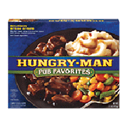 Hungry-Man Pub Favorites bourbon beef strips, mashed potatoes, sw15-oz