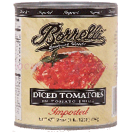 Borrelli Gourmet Foods all natural diced tomatoes, gluten free  28oz