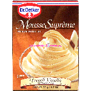 Dr. Oetker Mousse Supreme french vanilla premium mousse mix 2.7oz