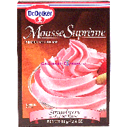Dr. Oetker Mousse Supreme strawberry flavor premium mousse mix 2.4oz