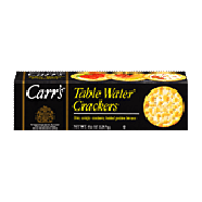 Carr's  table water crackers; thin, crispy, baked golden brown 4.25oz