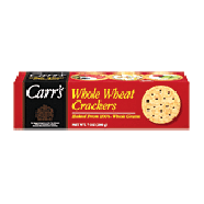 Carr's  whole wheat crackers baked from 100% whole grain 7oz