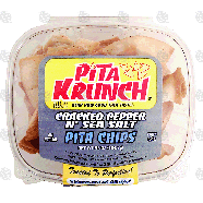 Pita Krunch  pita chips with cracked pepper n' sea salt flavor 6.5-oz