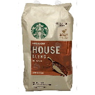 Starbucks House Blend rich & lively, medium roast whole bean coff12-oz