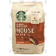 Starbucks Decaf House Blend rich & lively, medium roast decaffein12-oz
