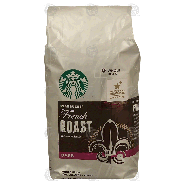 Starbucks French Roast intense & smoky, dark roast whole bean cof12-oz