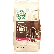 Starbucks French Roast intense & smoky, dark roast ground, 100% a12-oz