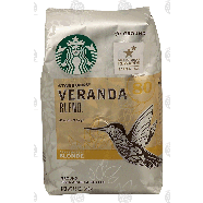 Starbucks Veranda Blend mellow & soft, blonde ground coffee, 100%12-oz