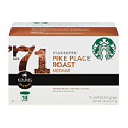 Keurig Starbucks pike place roast, medium roast ground coffee, 14.4-oz