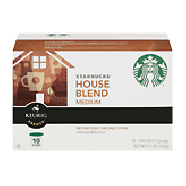 Keurig Starbucks house blend; medium roast ground coffee, 10 k-c4.2-oz