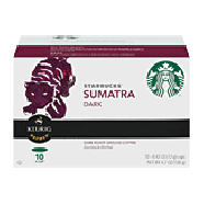 Keurig Starbucks sumatra; dark roast ground coffee, 10 K-cups 4.2-oz
