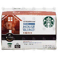 Keurig Starbucks decaf house blend, medium roast, 10 k-cups 4.2-oz