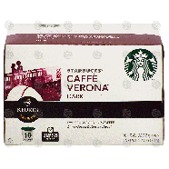 Keurig Starbucks caffe verona; dark roast ground coffee, 10 k-cu4.2-oz