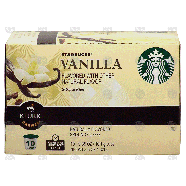 Keurig Starbucks vanilla, naturally ground coffee, 10 k-cups 3.5-oz