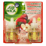 Air Wick  scented oil refills, apple cinnamon medley fragrance 2ct