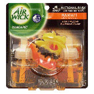 Air Wick  hawai'i, scented oil refills, exotic papaya & hibiscus fl2ct