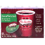 Tim Horton's  decaffeinated single serve coffee cups, 100% arab4.44-oz