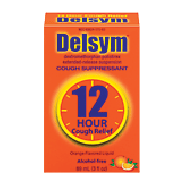 Delsym Cough Suppressant 12-Hour Cough Relief Orange 3fl oz