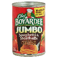 Chef Boyardee Jumbo Spaghetti & Meatballs In Hearty Tomato Sauce14.5oz