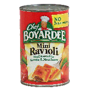 Chef Boyardee  mini beef ravioli in tomato & meat sauce 40oz