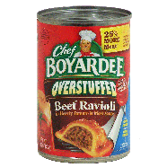 Chef Boyardee Overstuffed Ravioli Beef In Hearty Tomato & Meat Sau15oz