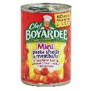 Chef Boyardee Mini bites pasta shells & meatballs in tomato sau14.75oz