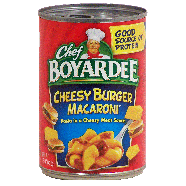 Chef Boyardee Cheesy Burger Macaroni in a cheesy meat sauce 15oz