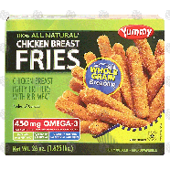 Yummy  chicken breast fries with whole grain breading 26-oz