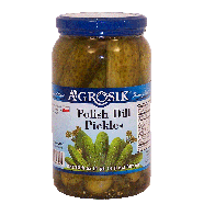 Agrosik  polish dill pickles 30fl oz