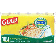 Glad  zipper sandwich bags 100-ct