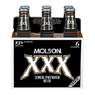 Molson Beer XXX Super Premium 11.5 Oz  6pk