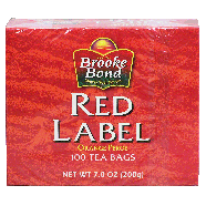 Brooke Blend Red Label orange pekoe tea bags, 100-count 7oz