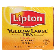 Lipton Yellow Label tea, orange pekoe, 100-tea bags 7oz