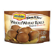 Rhodes Warm-N-Serv whole wheat rolls, 6 rolls 12-oz