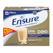 Ensure plus nutrition shake, vanilla, gain or maintain a healthy w30pk