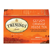 Twinings Of London Tea Bags Ceylon Tea 1.41 Oz 20ct