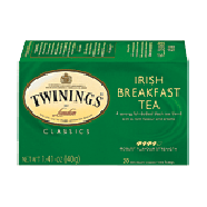 Twinings Of London Tea Bags Irish Breakfast Tea 1.41 Oz 20ct