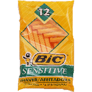 Bic  disposable sensitive shaver 12ct