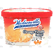 Hudsonville  orange cream swirl ice cream & sherbet 1.75-qt