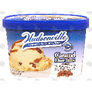 Hudsonville Caramel Deer Traxx vanilla ice cream with caramel f1.75-qt