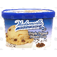 Hudsonville  triple peanut butter cup ice cream 1.75-qt