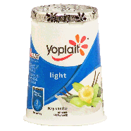 Yoplait Light very vanilla fat free yogurt 6oz