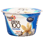 Yoplait Greek 100 fat free vanilla greek yogurt, 100 calories 5.3oz