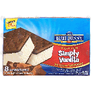 Blue Bunny Premium simply vanilla ice cream sandwiches, 8-coun34-fl oz