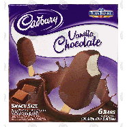 Blue Bunny Cadbury vanilla chocolate snack size ice cream bars12-fl oz