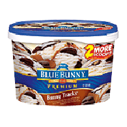 Blue Bunny Premium Bunny Tracks; vanilla flavored ice cream wit1.75-qt