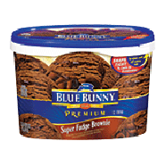 Blue Bunny Frozen Ice Cream Premium Super Fudge Brownie 1.75-qt